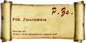 Pók Zsuzsanna névjegykártya